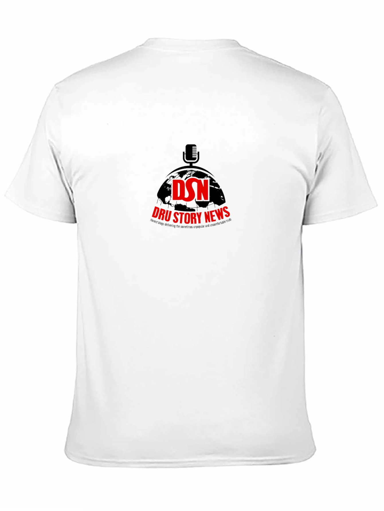 DSN Dru Story News Black T-Shirt
