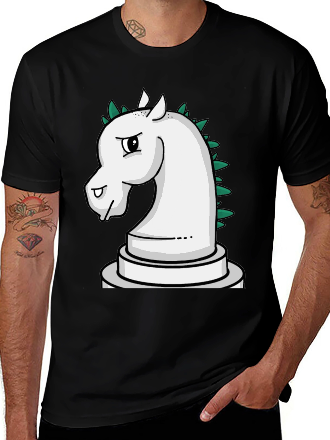 Chess Knight T-Shirt - Unique Cartoon Design