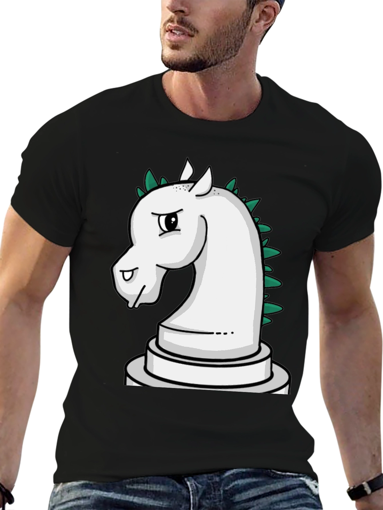 Chess Knight T-Shirt - Unique Cartoon Design