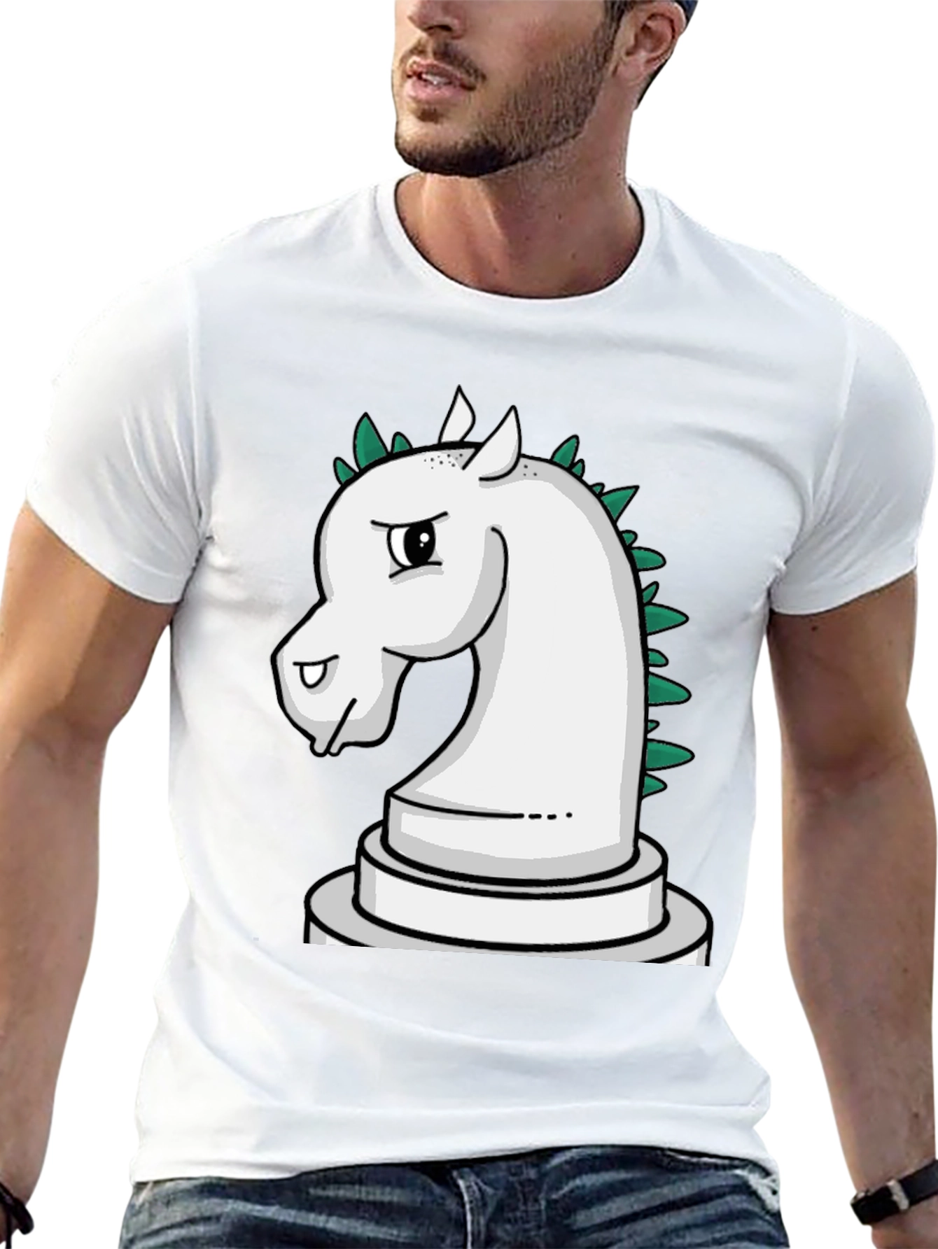 Chess Knight T-Shirt - Unique Cartoon Design