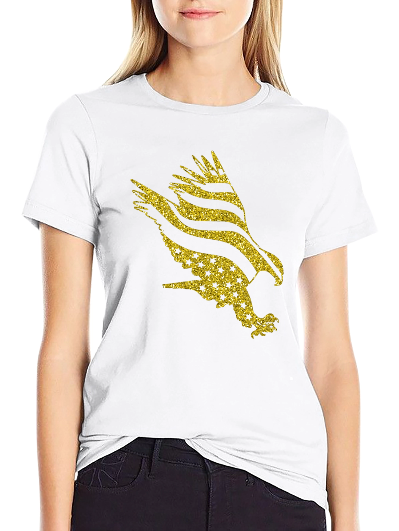 American Eagle Glitter Graphic Tee