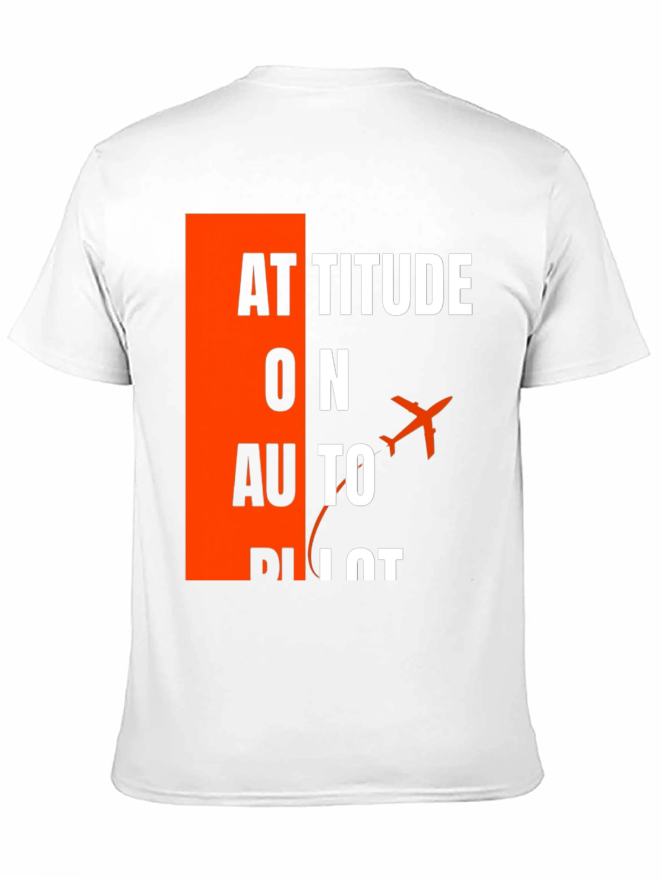 Attitude on Autopilot Black T-Shirt - Aviation Enthusiast