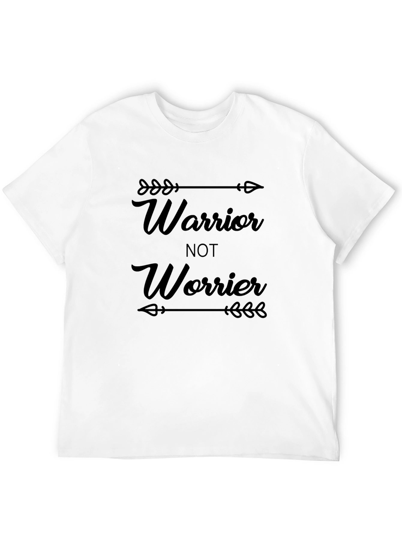 Warrior Not Worrier Graphic T-Shirt