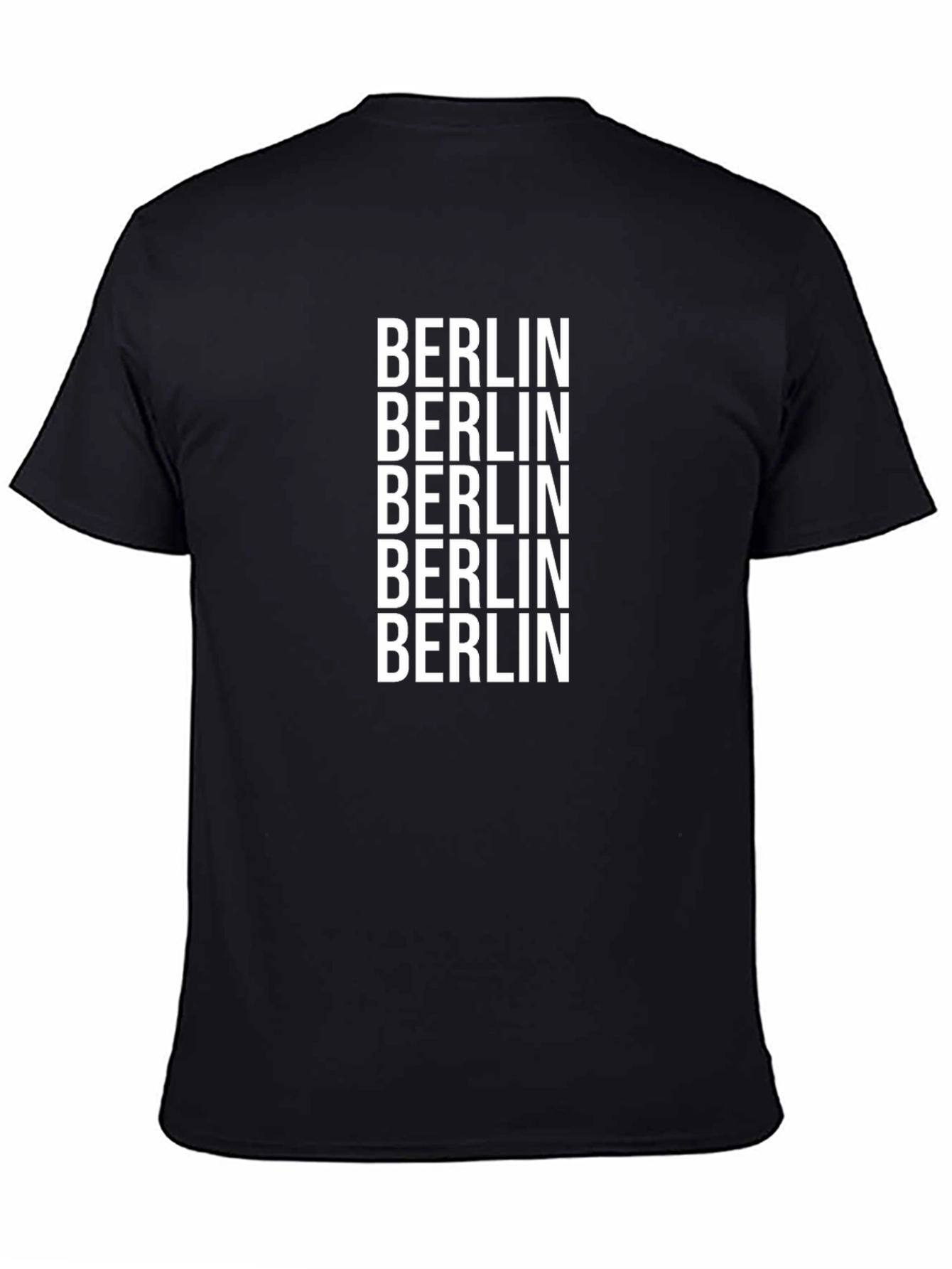Berlin Text Graphic Black T-Shirt