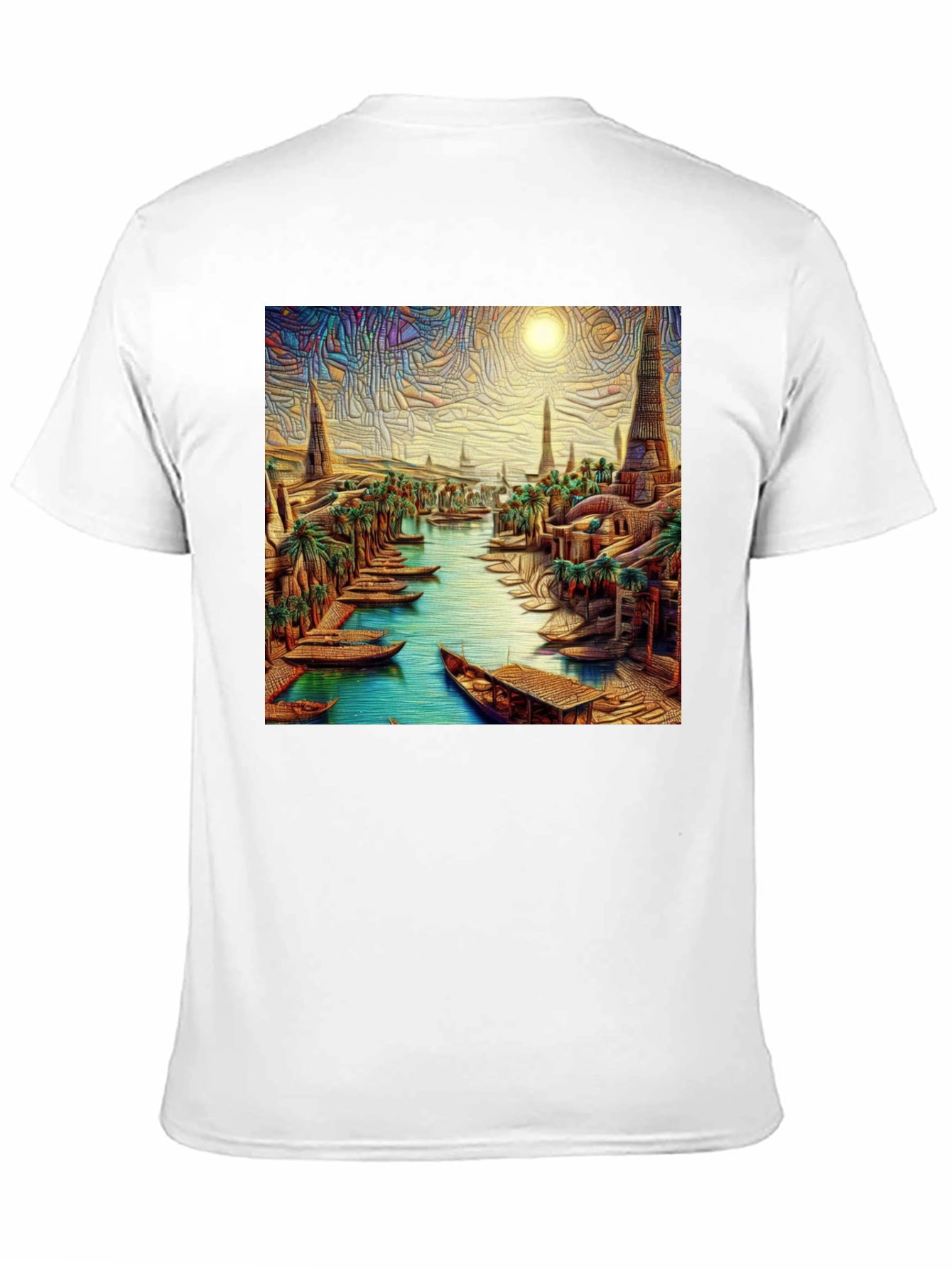 Ancient City River Black T-Shirt