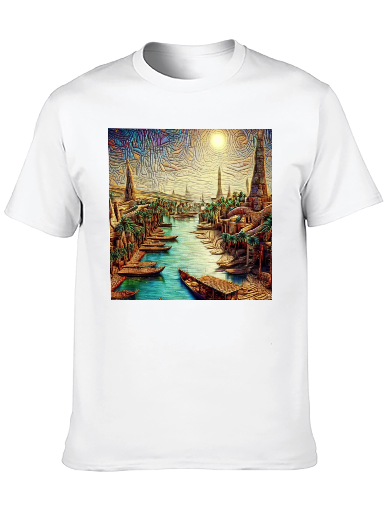Ancient City River Black T-Shirt