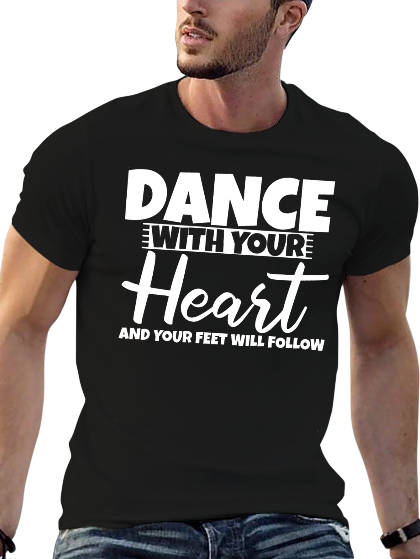 Dance With Your Heart Black Tee