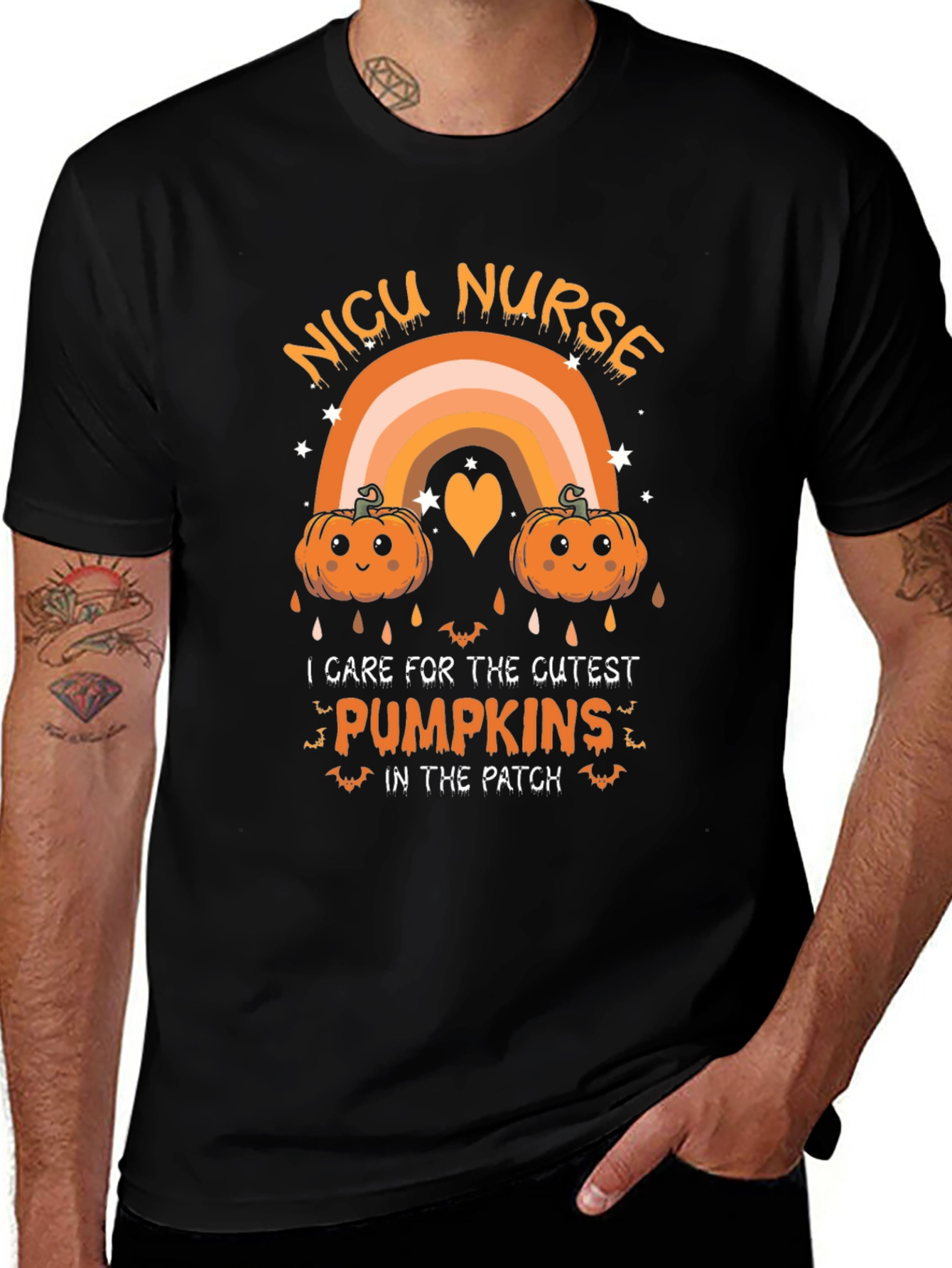 NICU Nurse Cutest Pumpkins Halloween T-Shirt