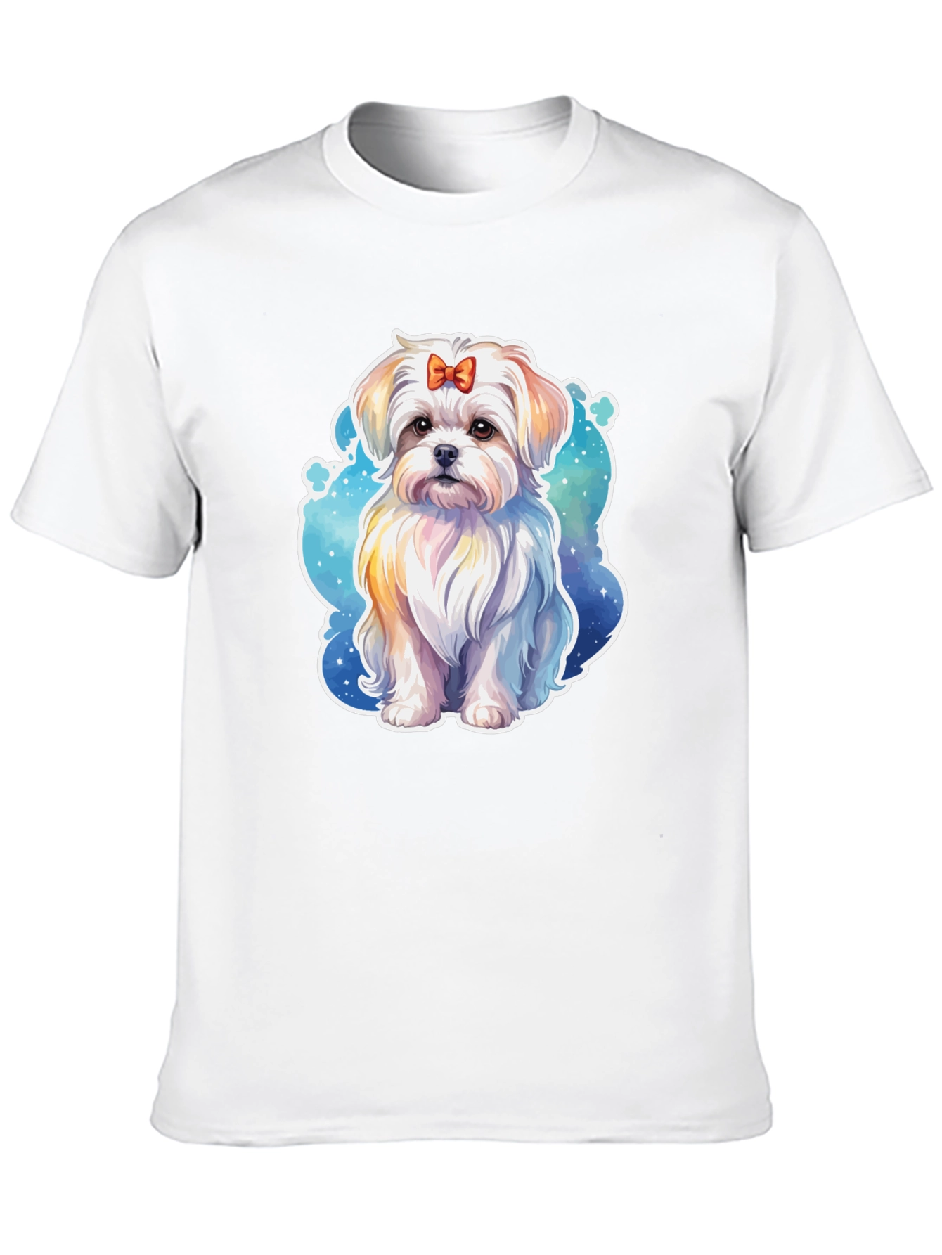 Cute Dog Graphic Black T-Shirt