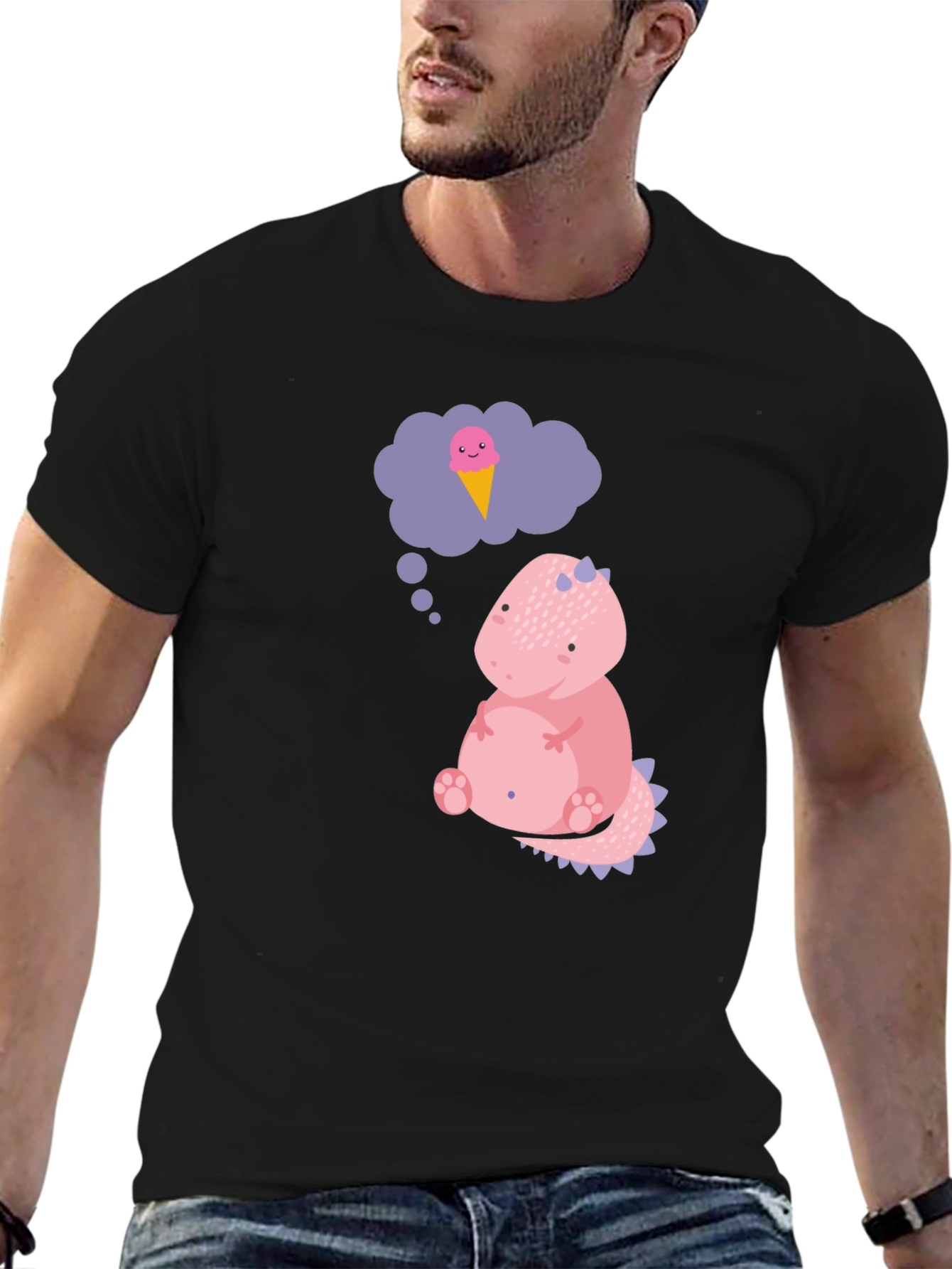 Dino Dreamer Black T-Shirt