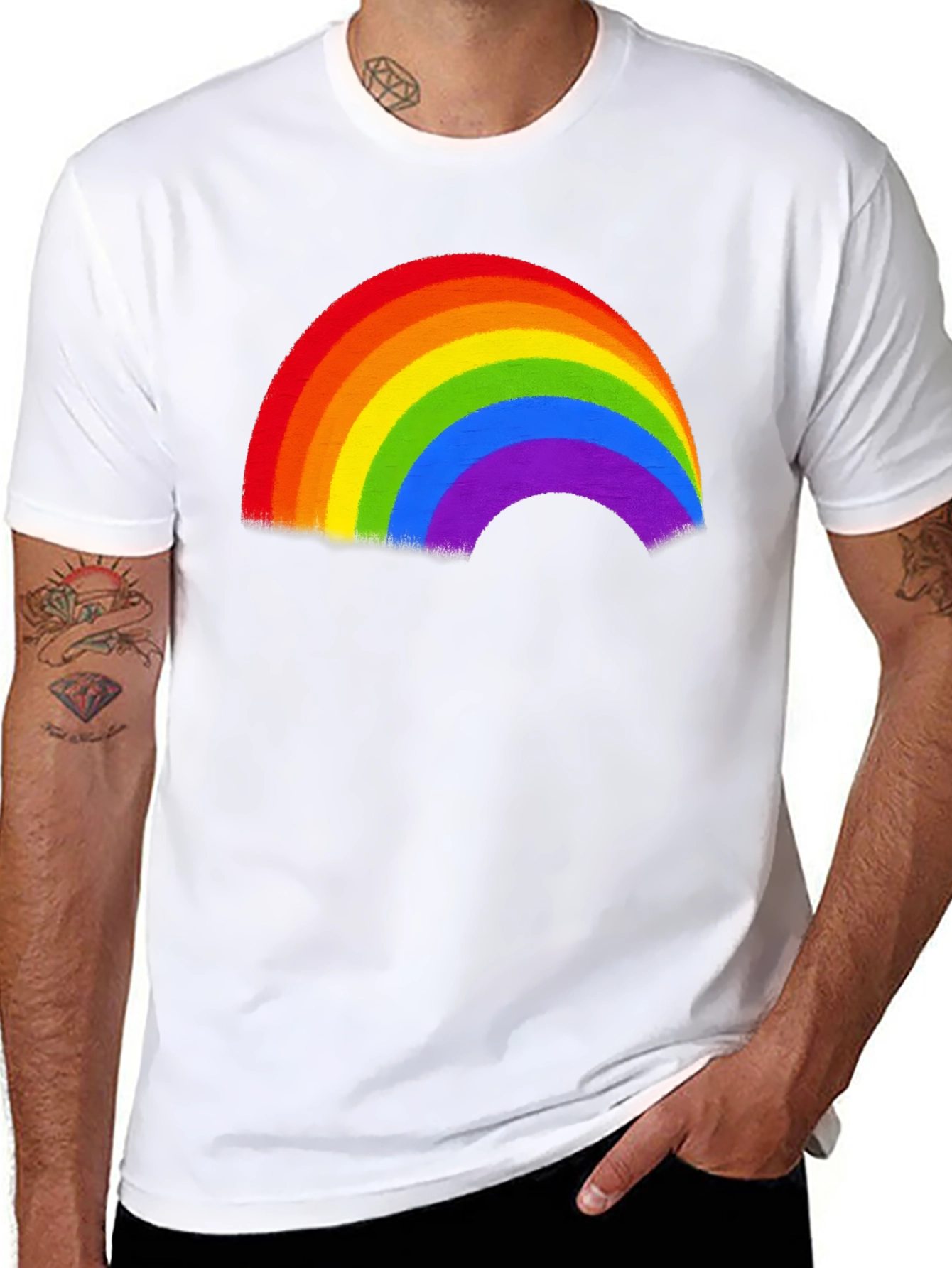 Rainbow Pride Graphic T-Shirt
