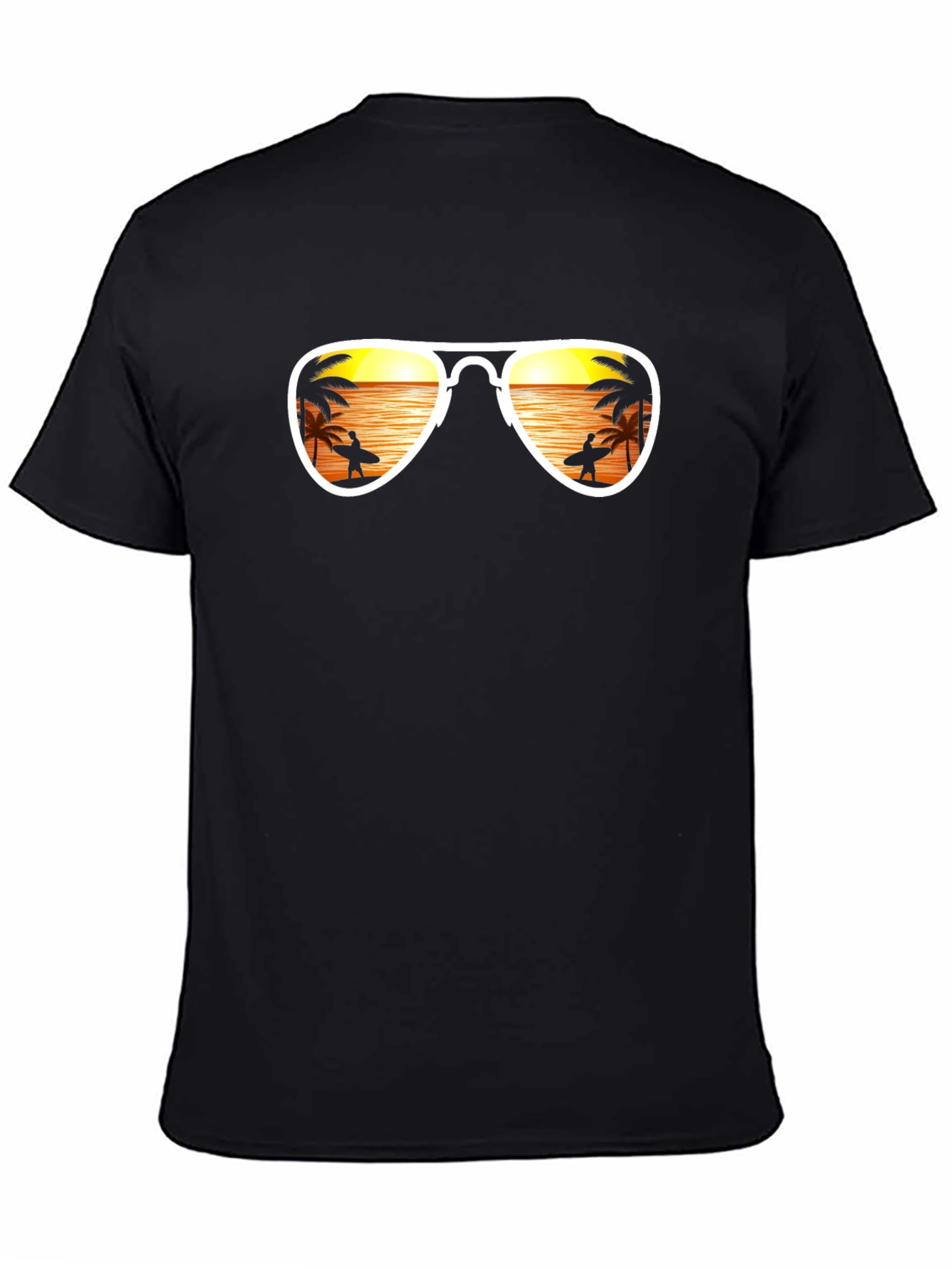 Sunset Beach Sunglasses Graphic Tee