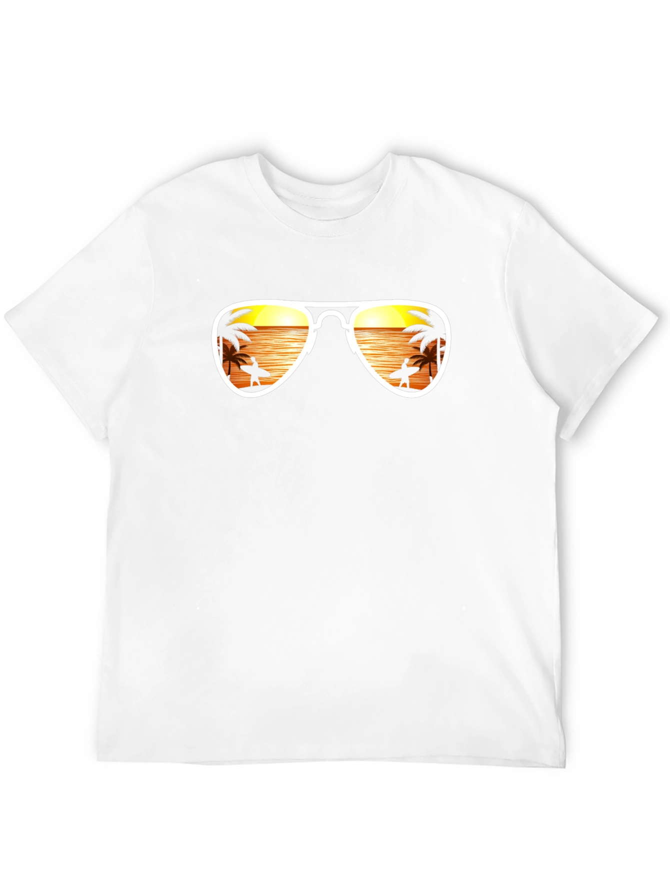 Sunset Beach Sunglasses Graphic Tee