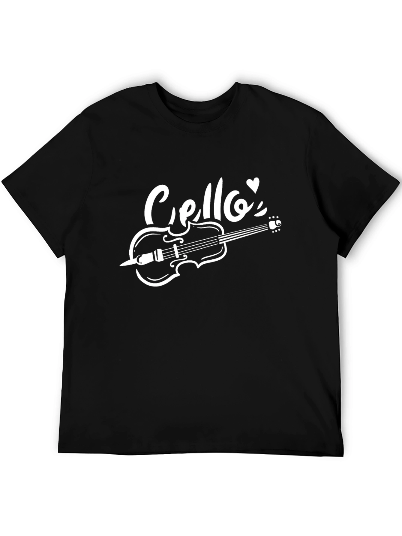 Cello Music T-Shirt - Black Graphic Tee