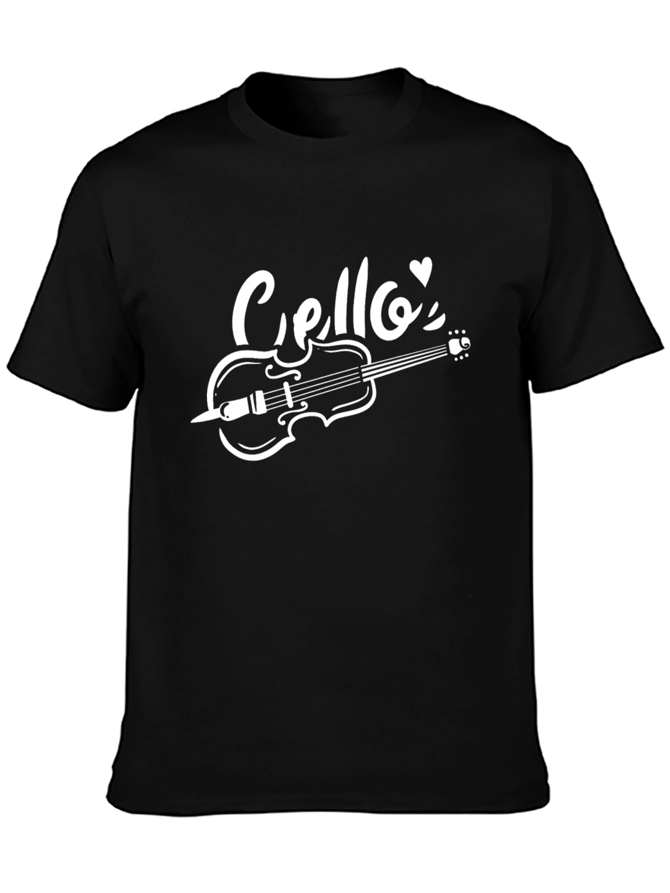 Cello Music T-Shirt - Black Graphic Tee