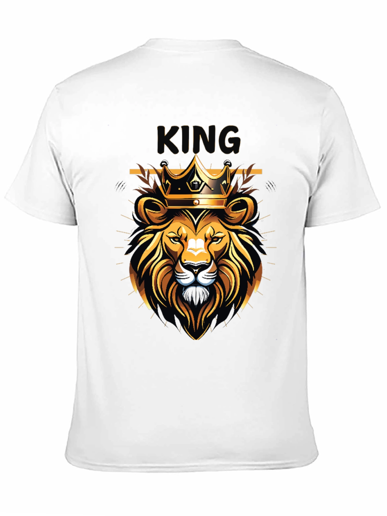 King Lion Graphic Black T-Shirt