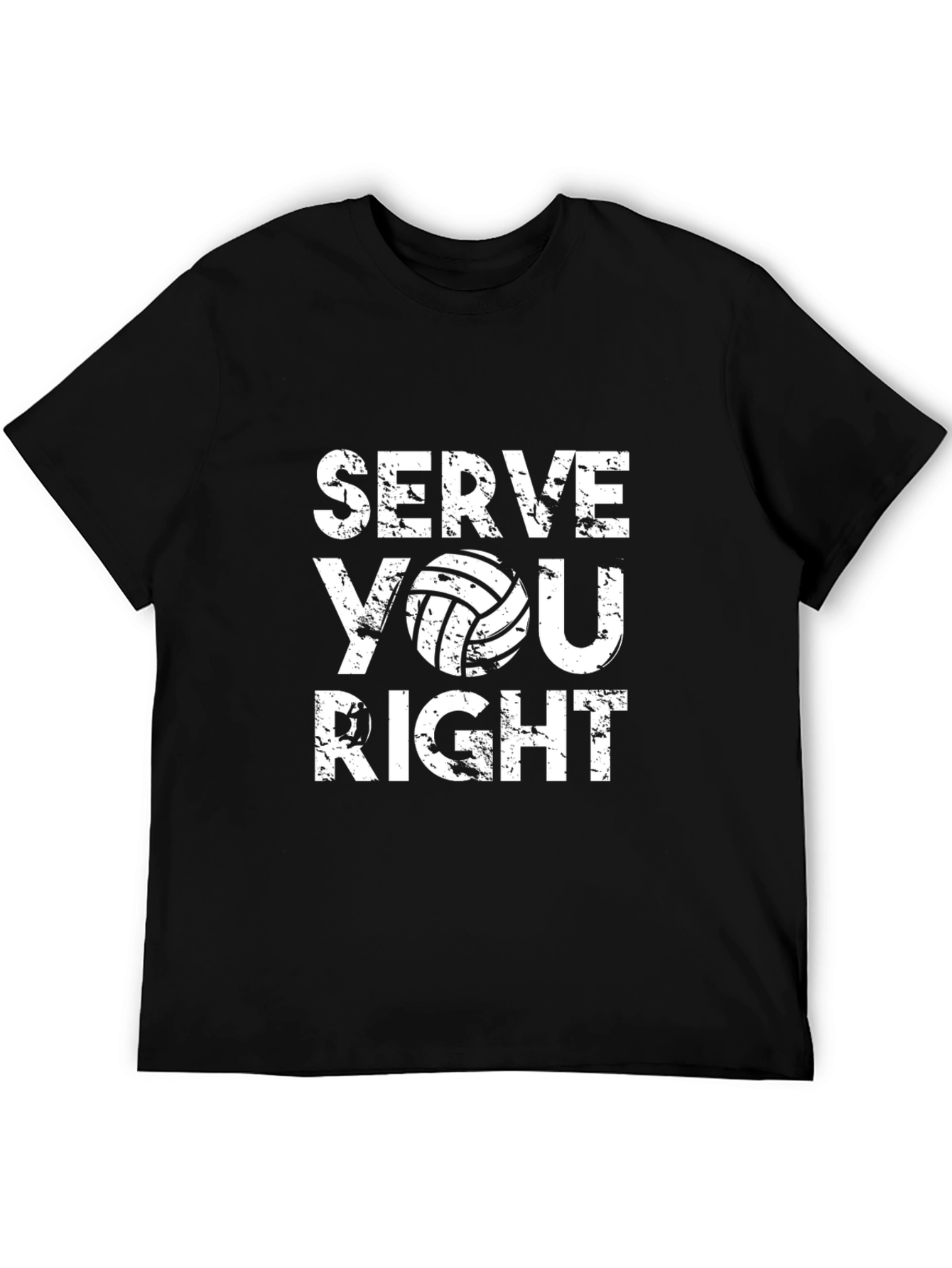 Serve You Right Volleyball Graphic T-Shirt