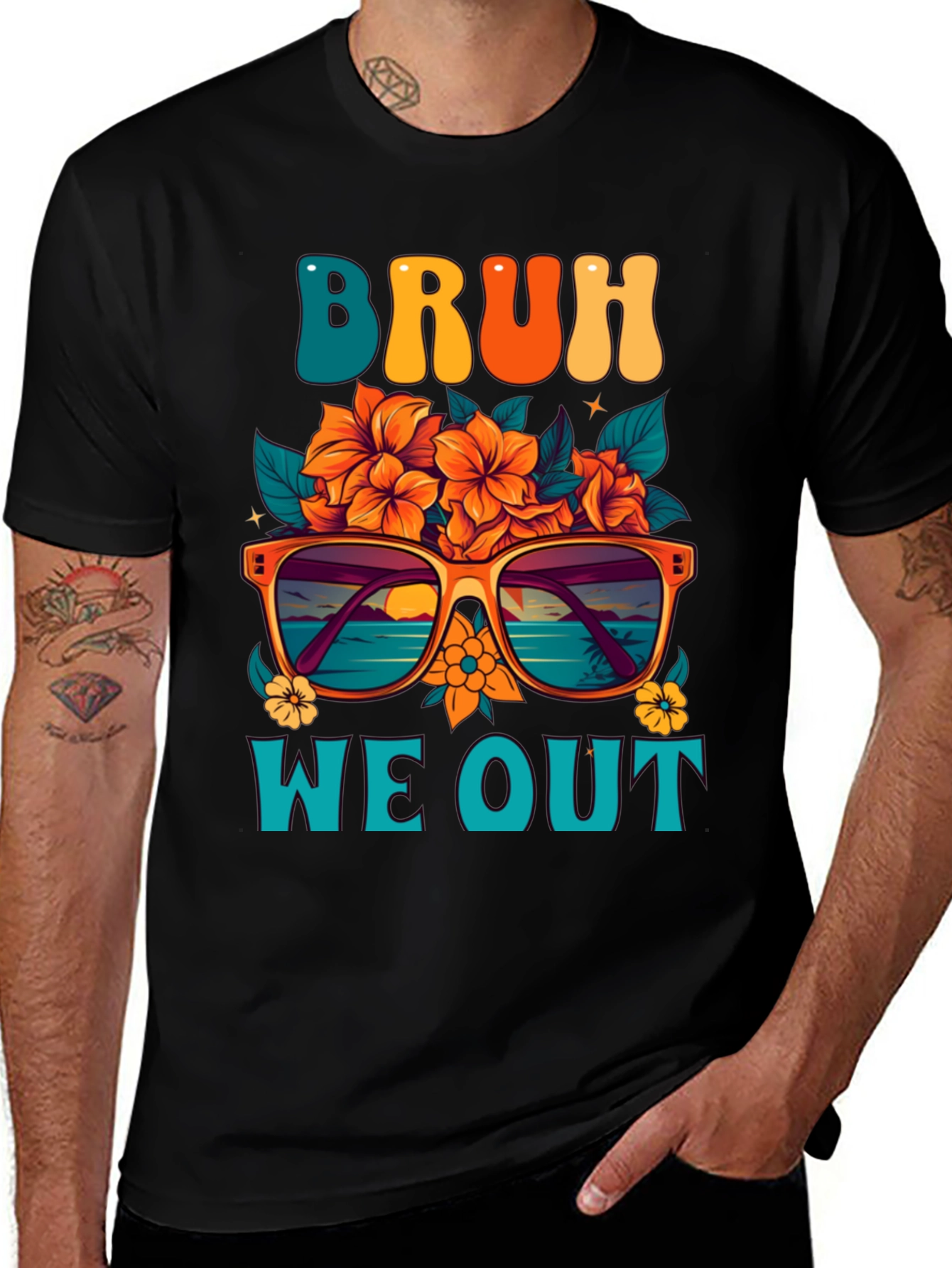 Bruh We Out Graphic T-Shirt - Summer Vibes