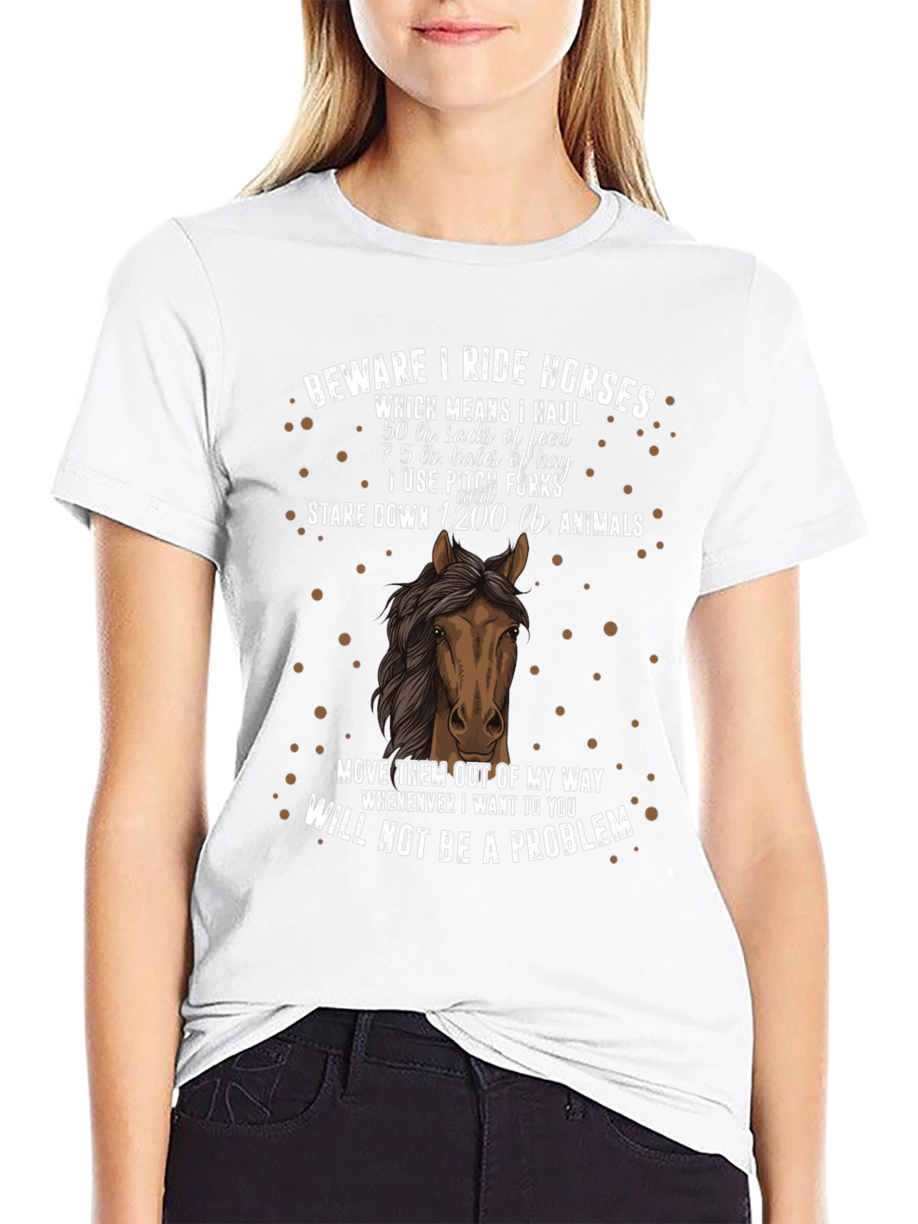 Beware I Ride Horses T-Shirt