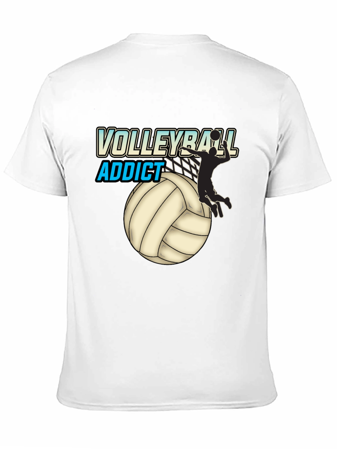 Volleyball Addict Black T-Shirt