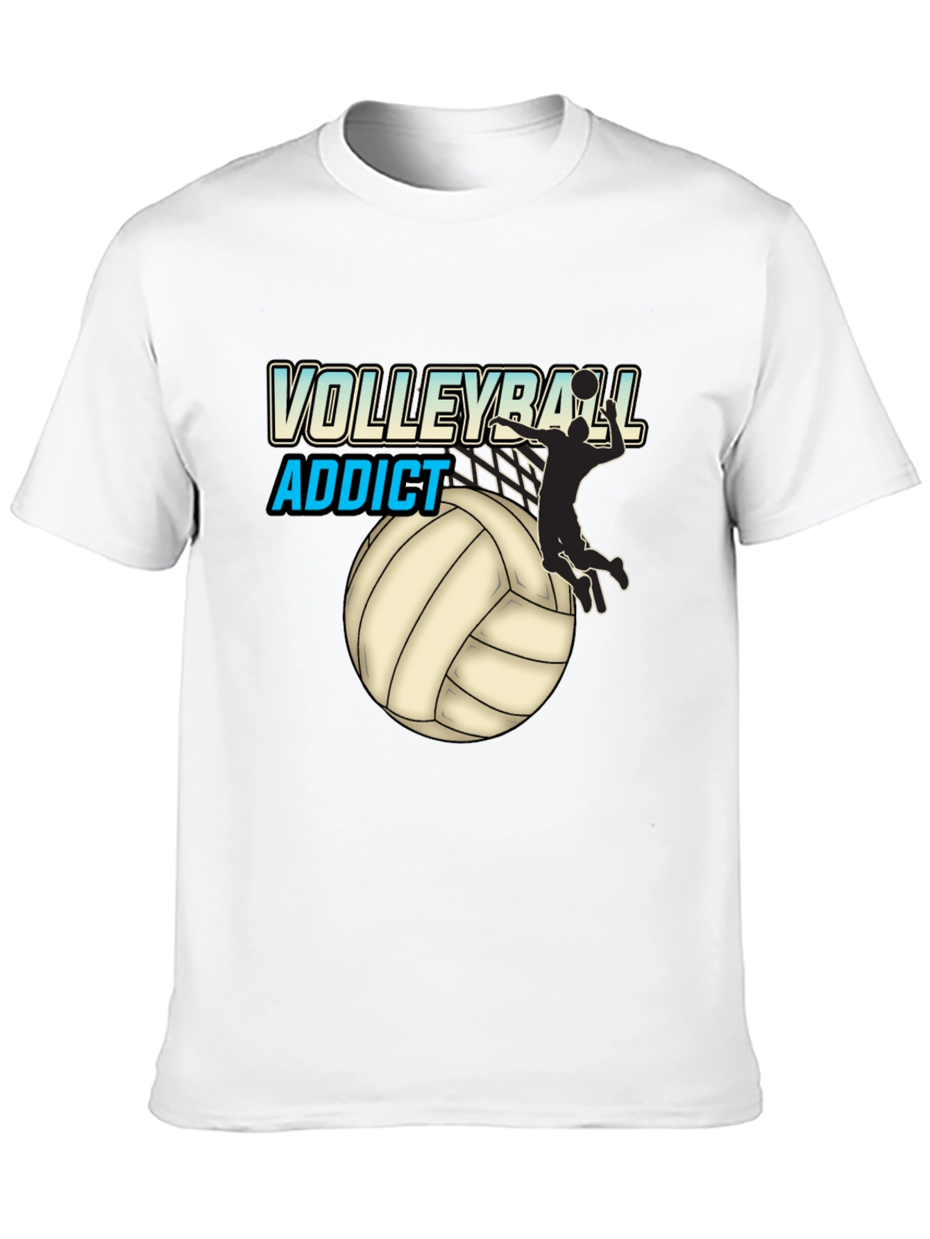 Volleyball Addict Black T-Shirt