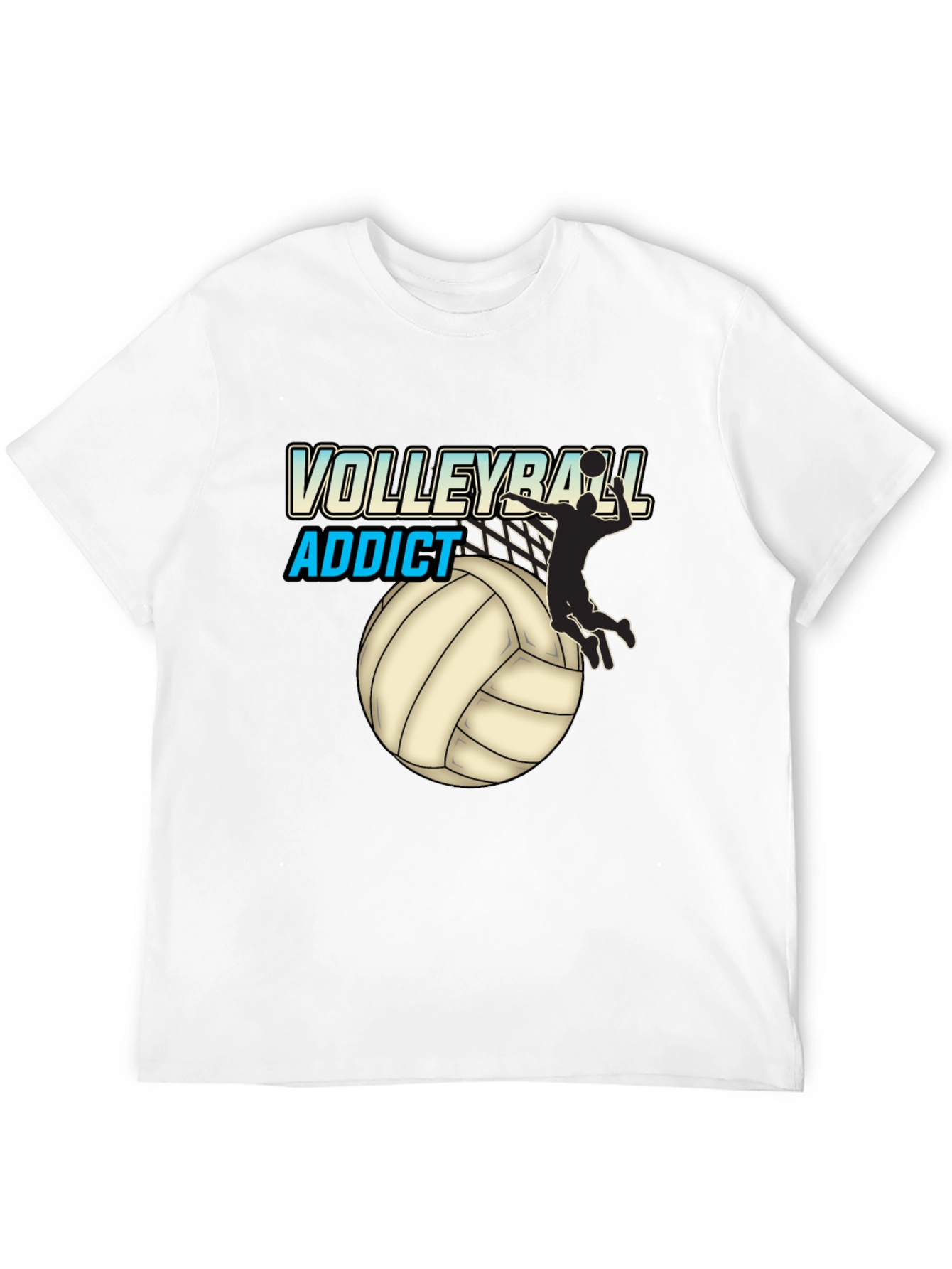 Volleyball Addict Black T-Shirt