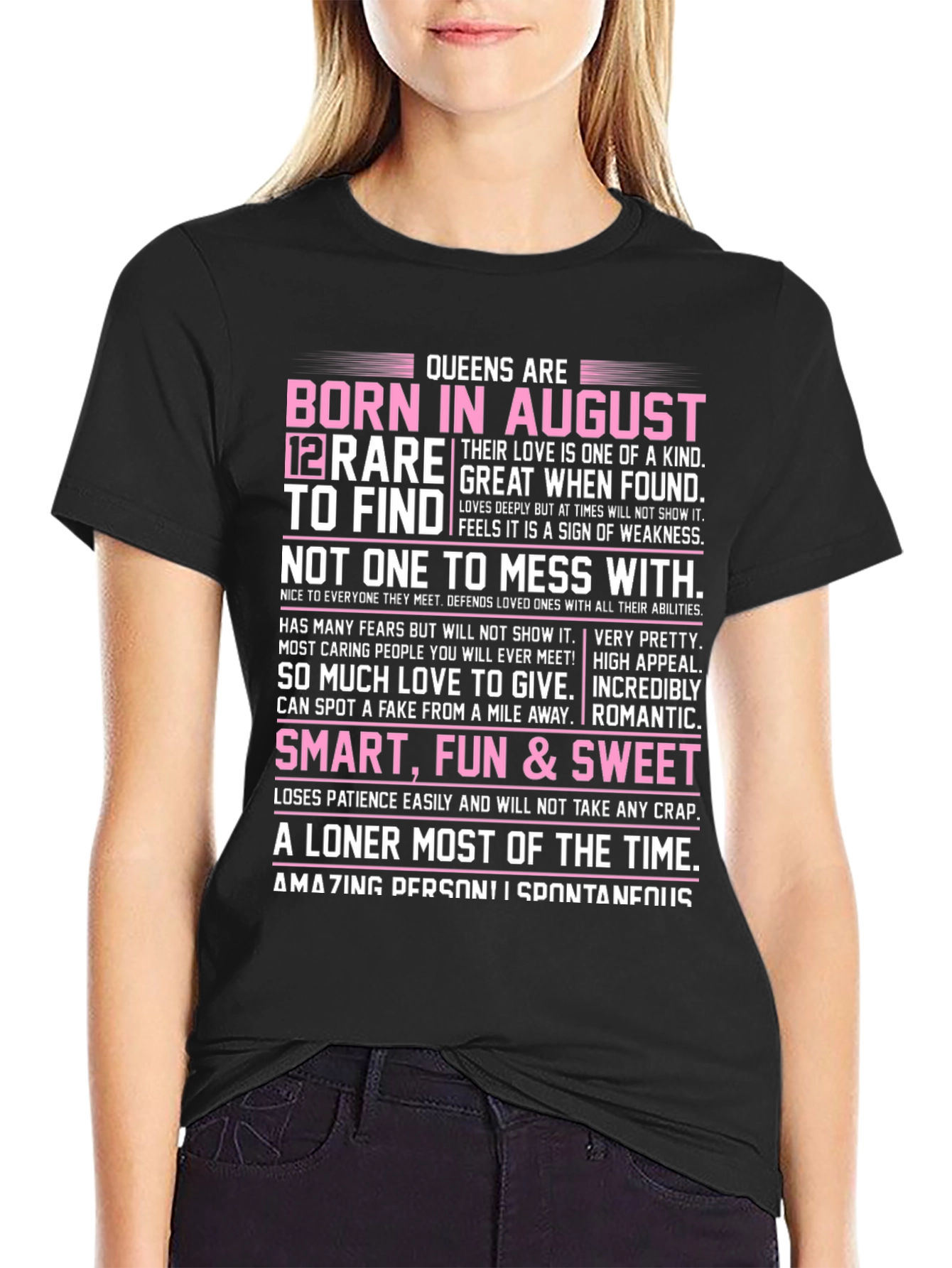 Queens Born in August T-Shirt - Rare Find