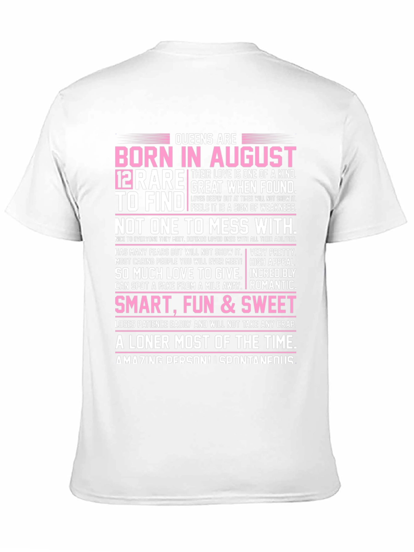 Queens Born in August T-Shirt - Rare Find
