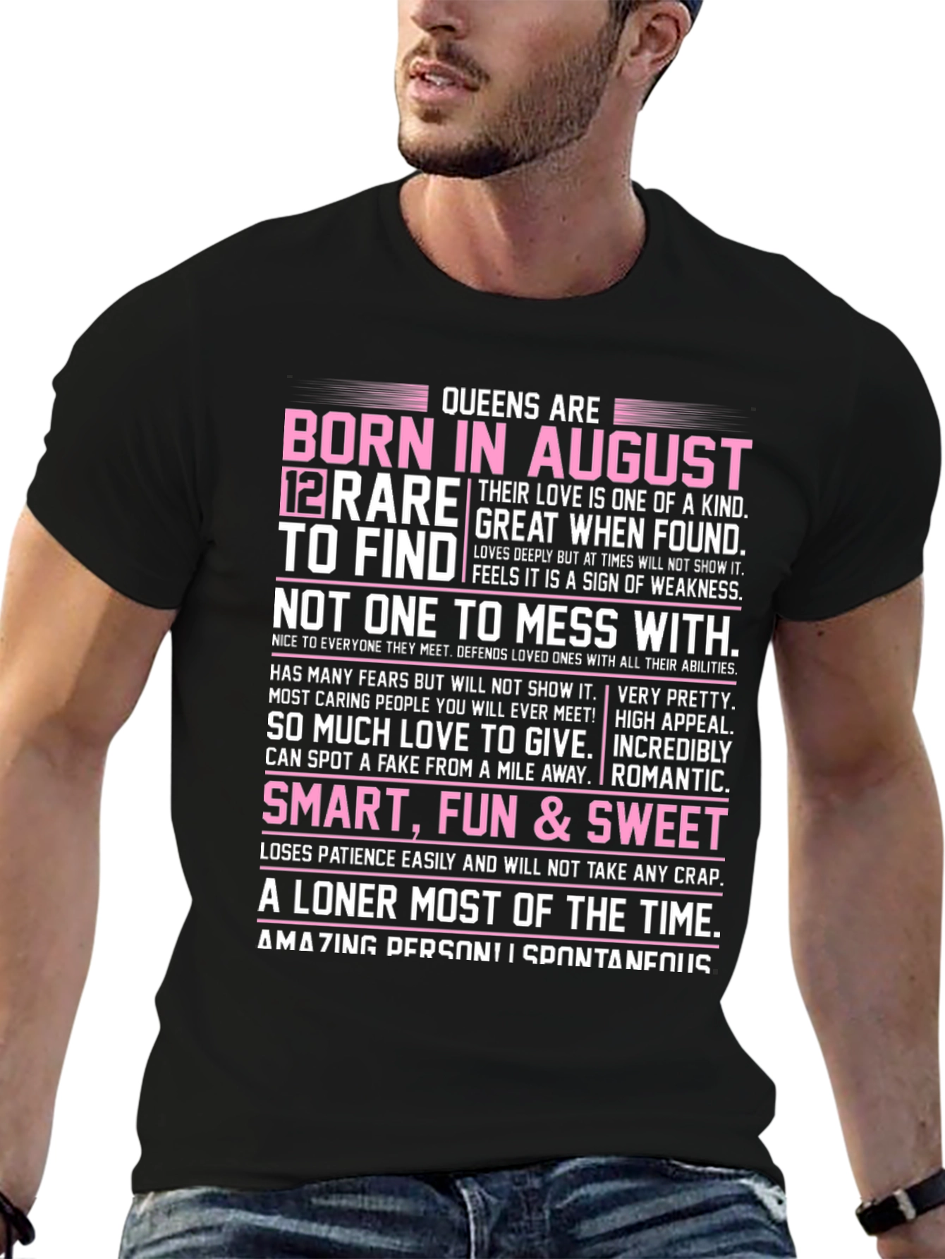 Queens Born in August T-Shirt - Rare Find