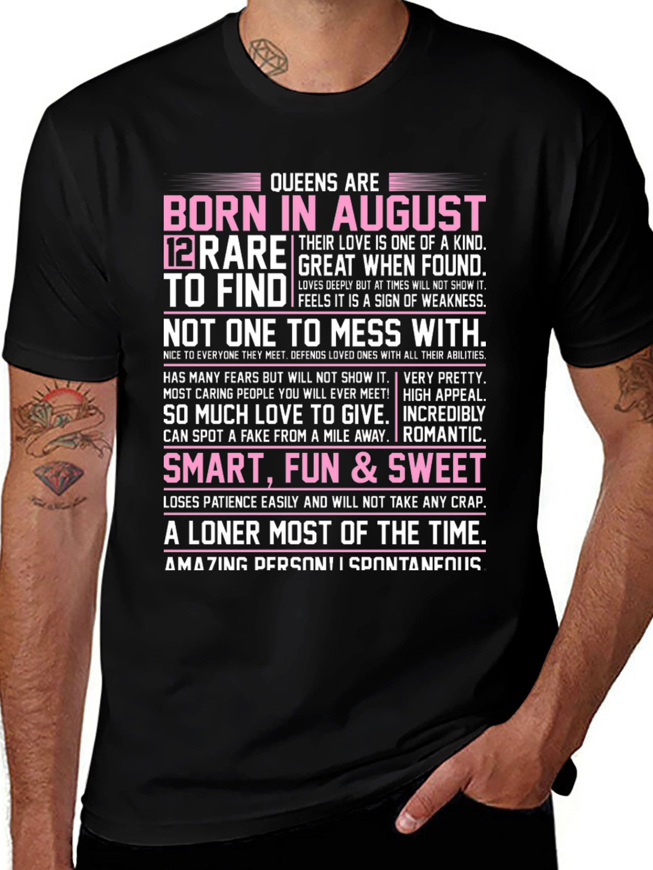 Queens Born in August T-Shirt - Rare Find