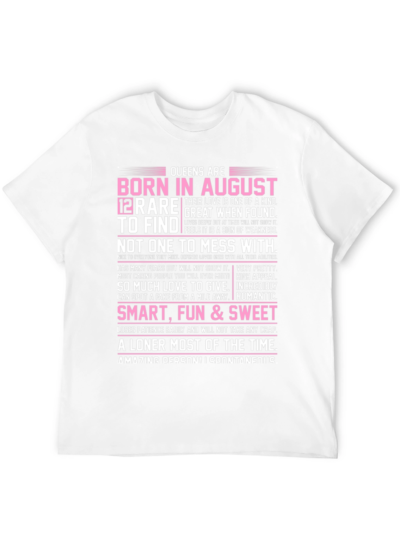 Queens Born in August T-Shirt - Rare Find