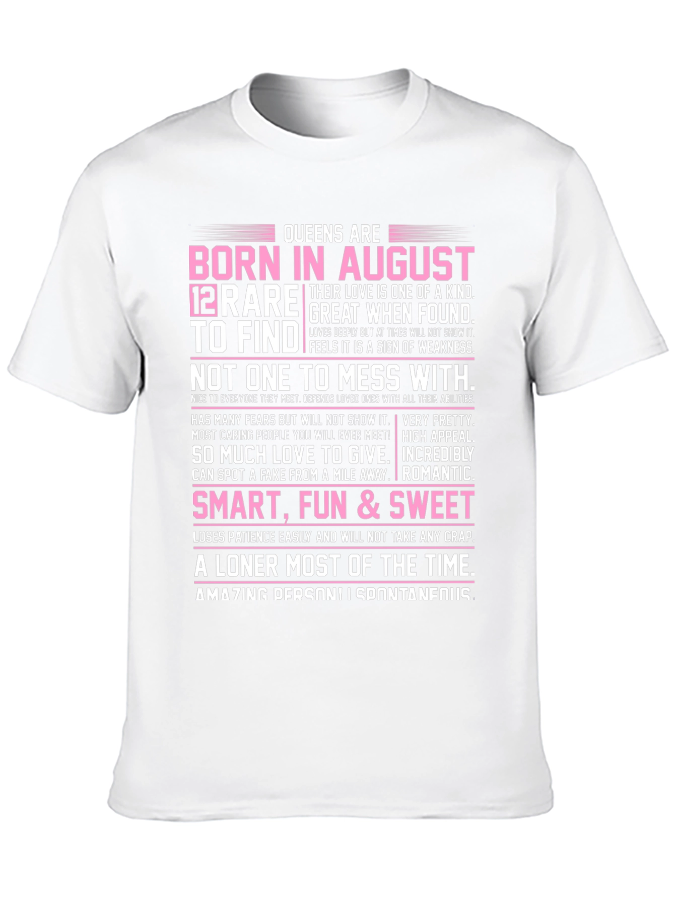 Queens Born in August T-Shirt - Rare Find