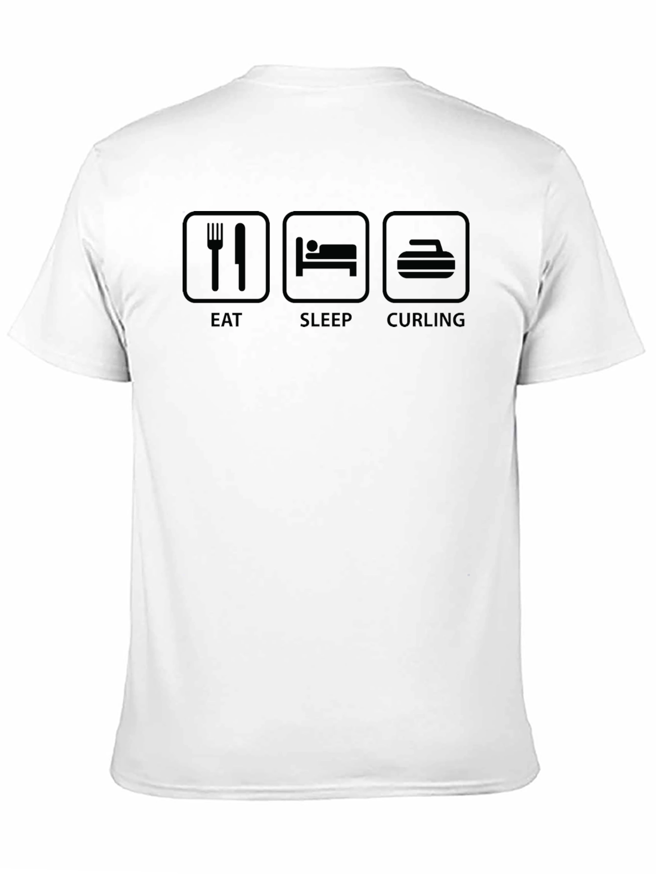 Eat Sleep Curling T-Shirt - Funny Curling Tee