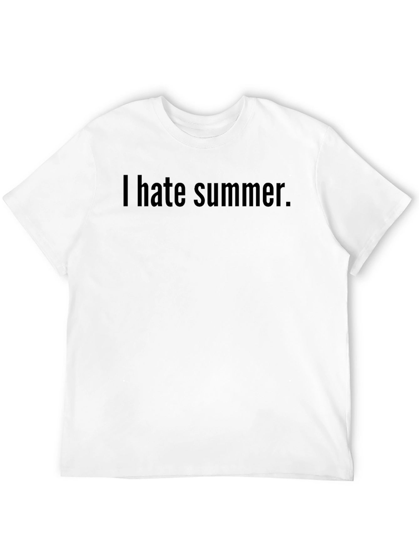 I Hate Summer Black T-Shirt