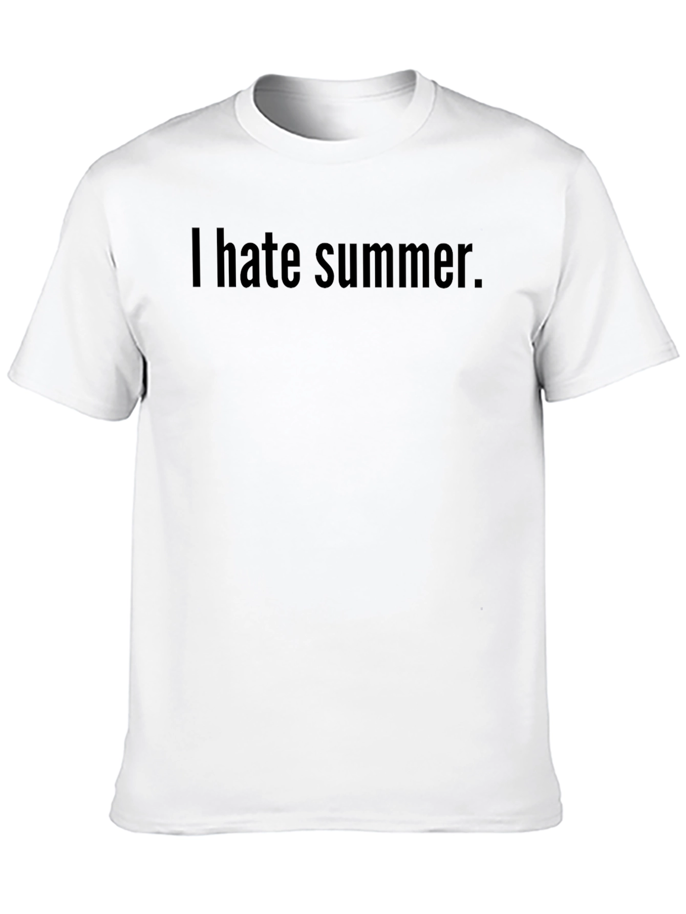 I Hate Summer Black T-Shirt