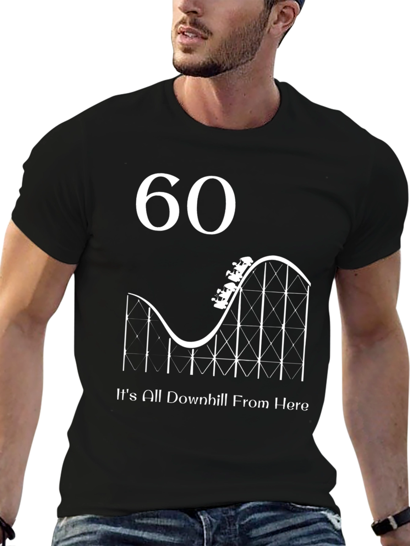 60th Birthday Downhill Rollercoaster T-Shirt