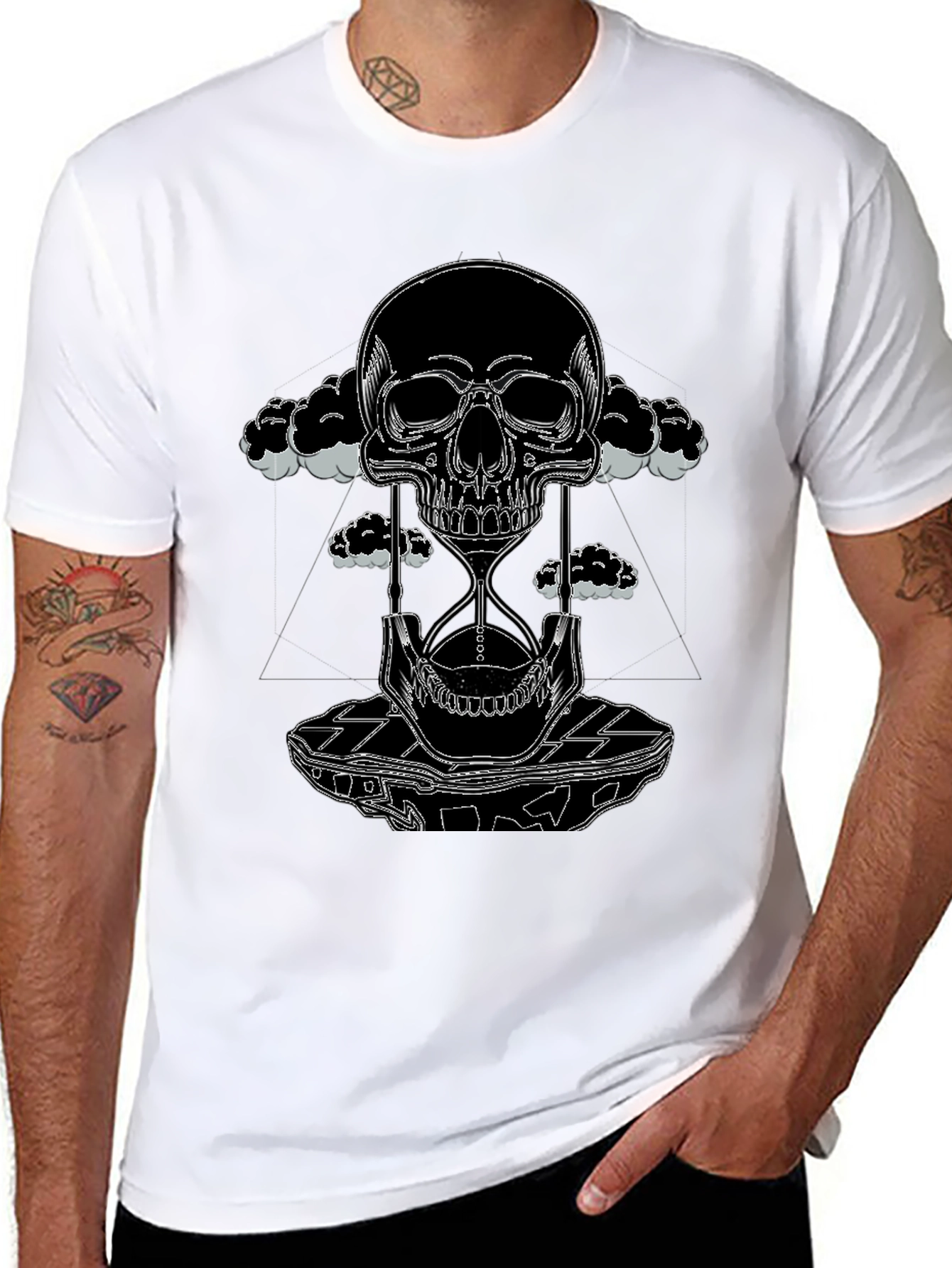 Skull & Hourglass Graphic Tee