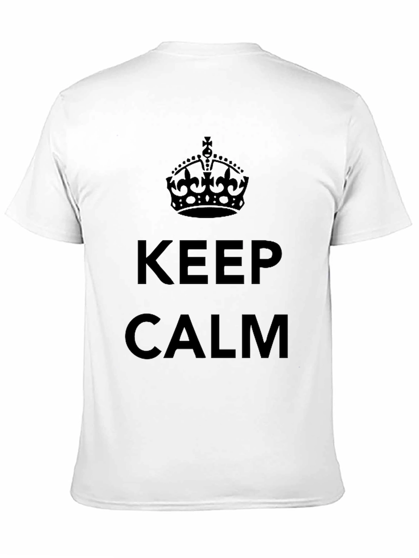 Keep Calm Crown Graphic T-Shirt - Black