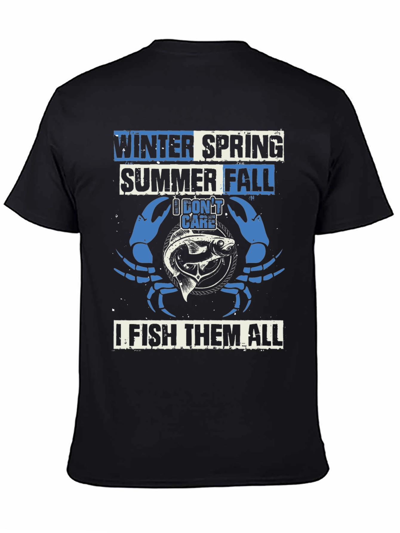 Fishing T-Shirt: Winter Spring Summer Fall