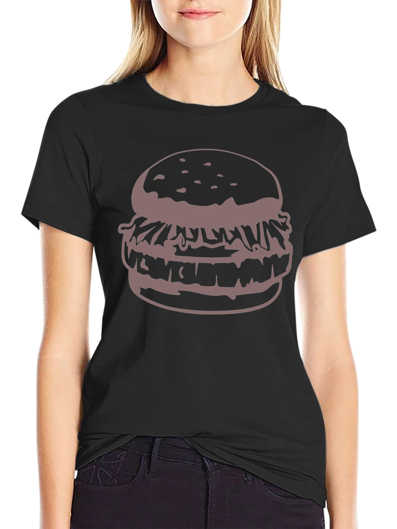 Burger Graphic T-Shirt - Casual Style