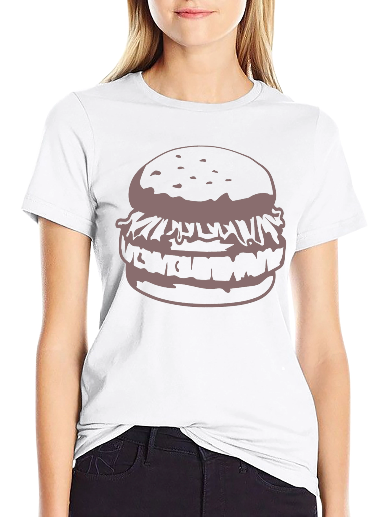 Burger Graphic T-Shirt - Casual Style