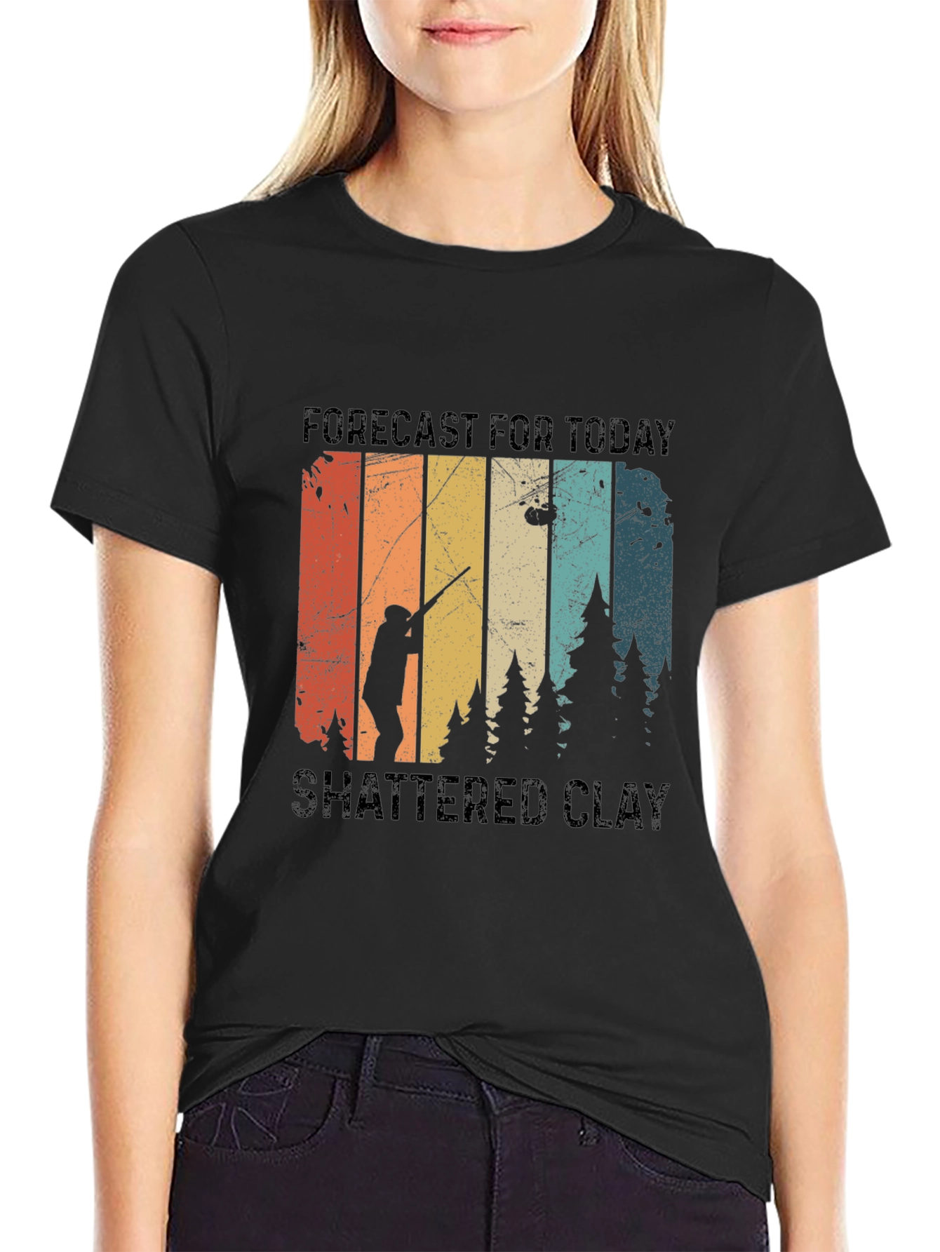 Forecast Shattered Clay Shooting T-Shirt