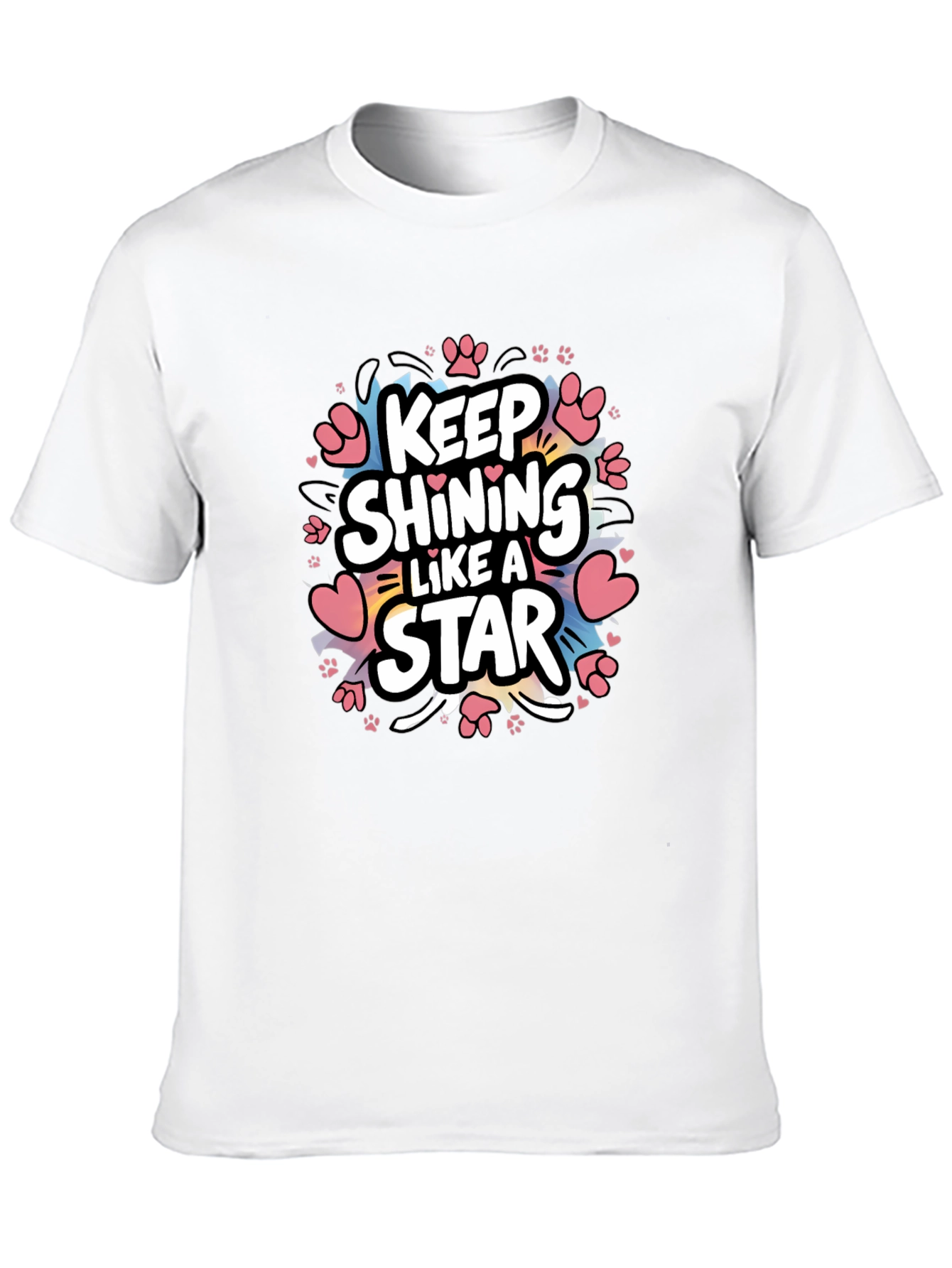 Keep Shining Like a Star Black Graphic Tee