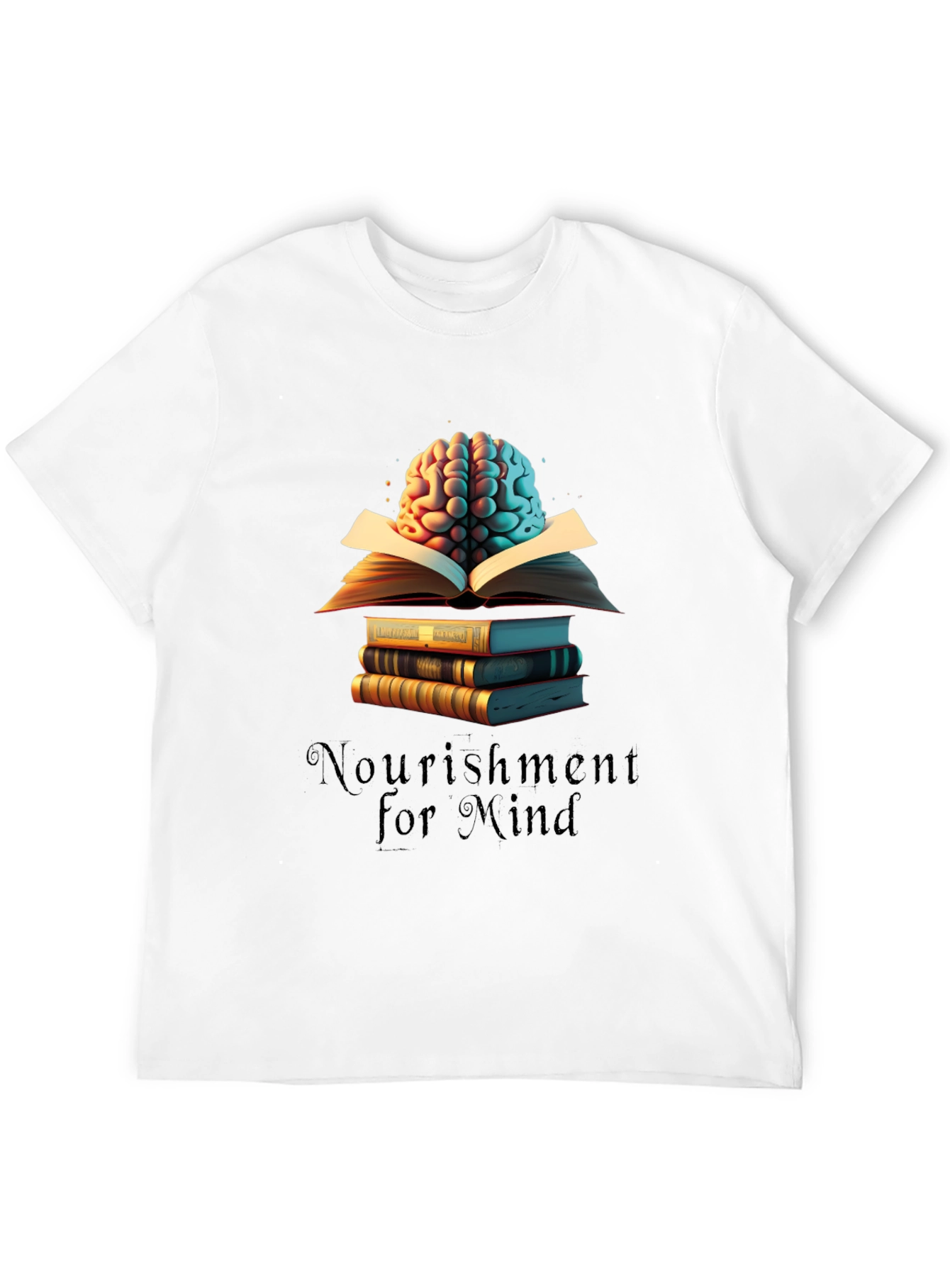 Nourishment for Mind Black T-Shirt