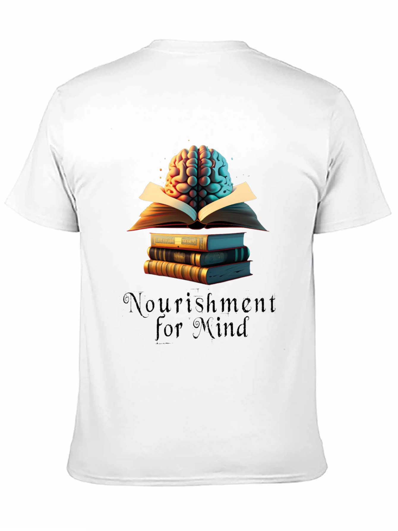 Nourishment for Mind Black T-Shirt