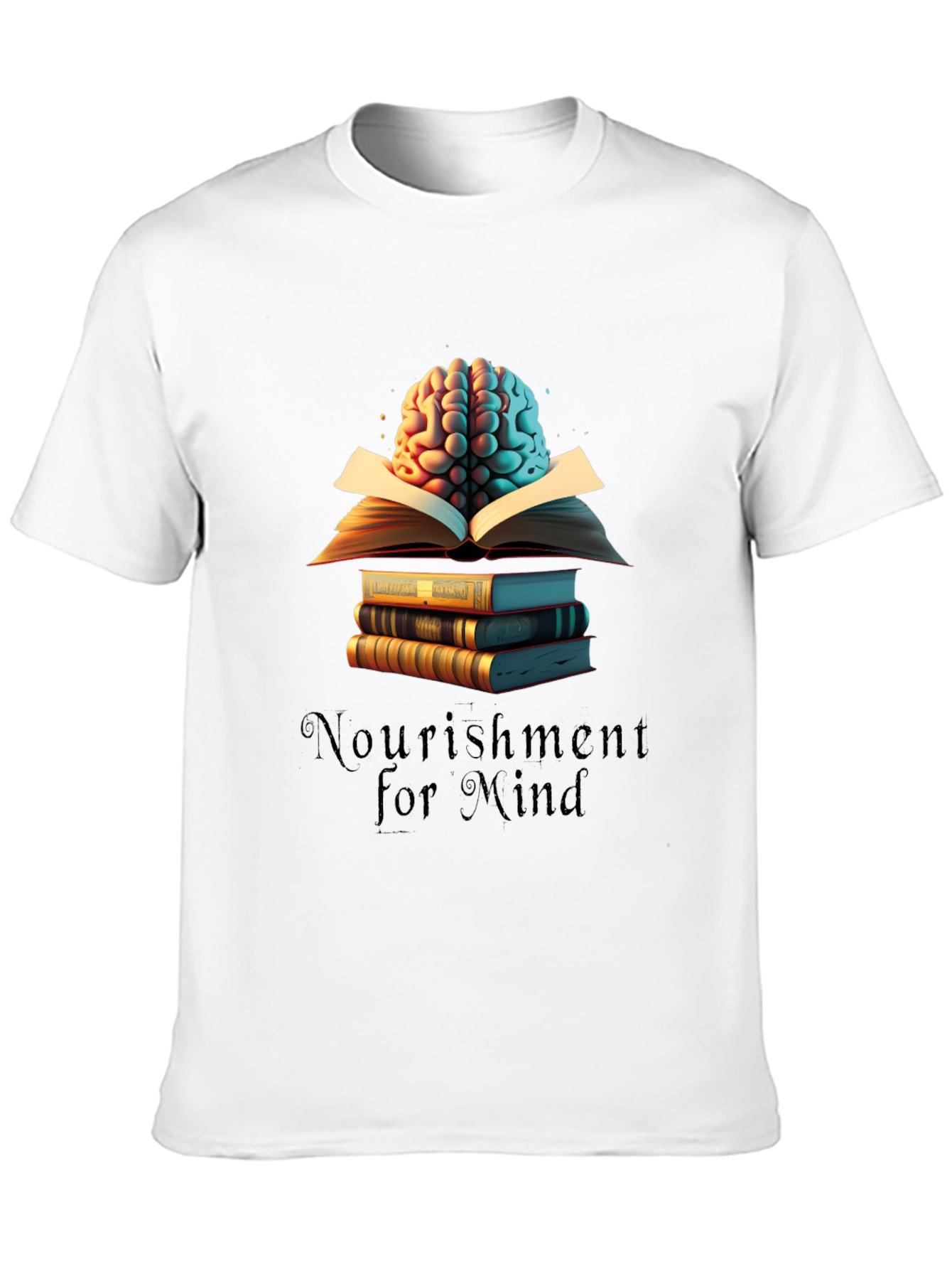 Nourishment for Mind Black T-Shirt