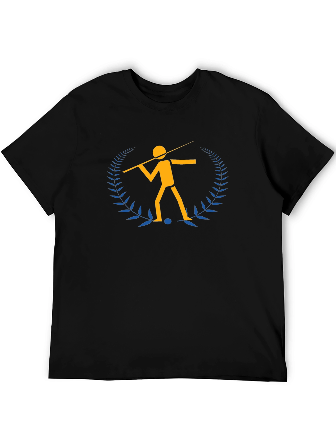 Javelin Thrower Graphic Tee - Black