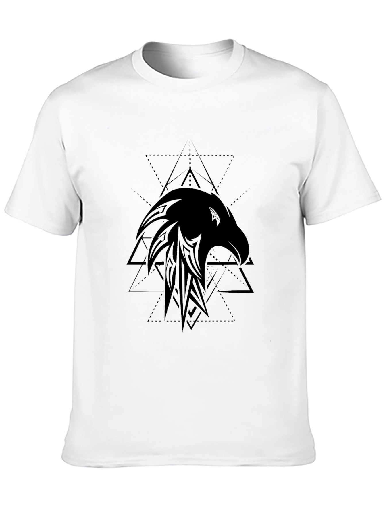 Tribal Eagle Graphic Black T-Shirt