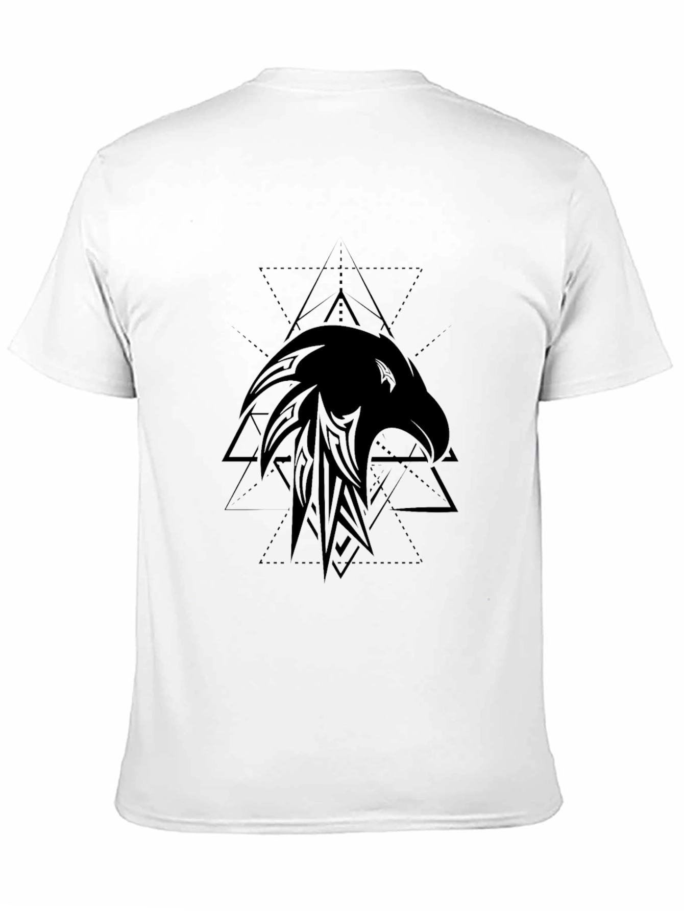 Tribal Eagle Graphic Black T-Shirt