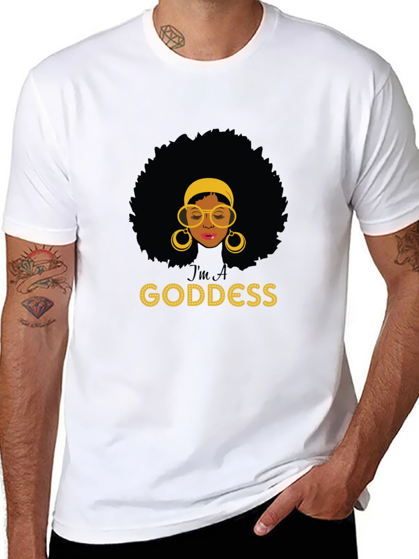 Im A Goddess Black T-Shirt